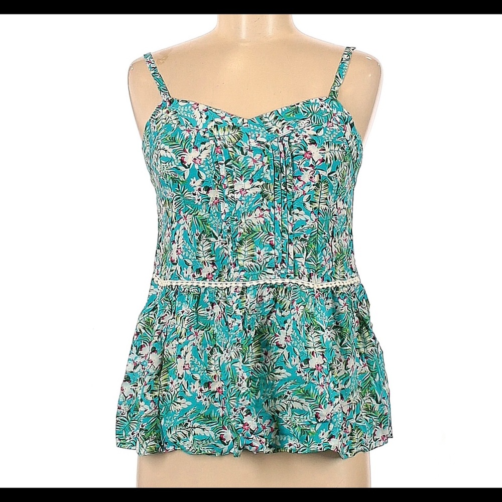 Matilda Jane TROPICAL DREAM CAMI Turquoise Blue Tank Top Hello Lovely NWOT